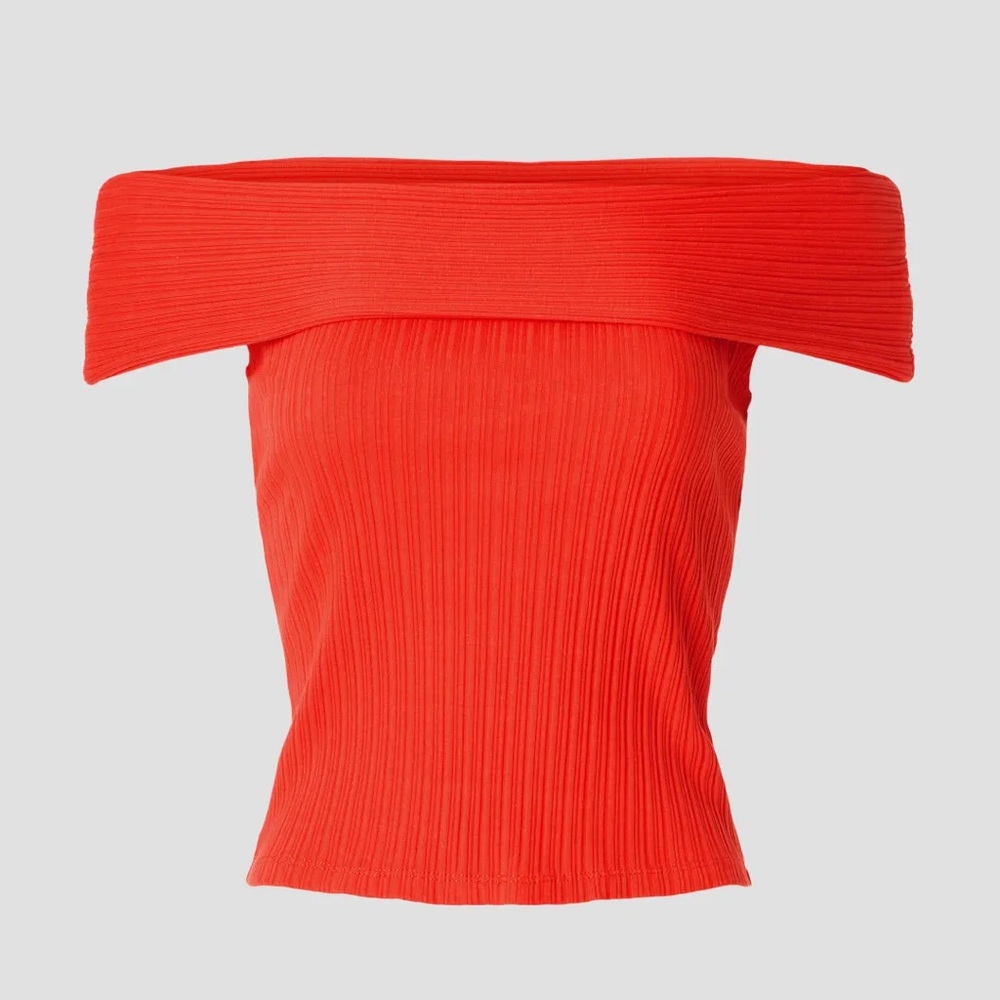 NWOT 
Madewell Off-Shoulder Red Top